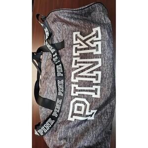 Victoria's Secret PINK Gym Bag Duffel Tote - Gray. Excellent Condition